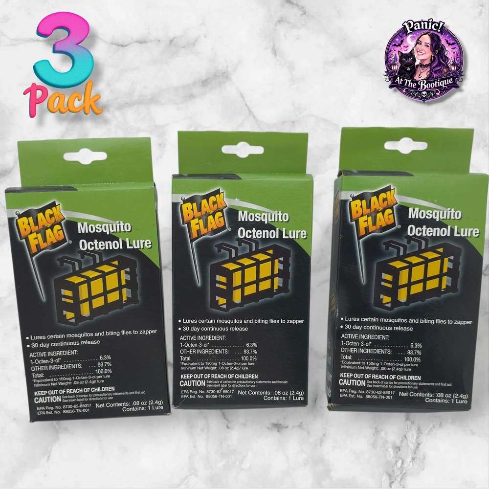 Black Flag Mosquito 3 Pack Bug Zapper Refill 30 Day Release Pest Management